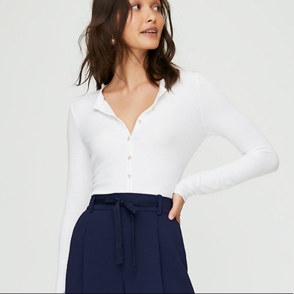 Aritzia Wilfred Ribbed Long-sleeve - Picture 3 of 4
